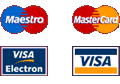 Accepted credit cards